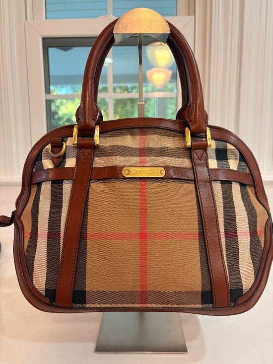 Burberry Handbags - Burberry Orchard Check Bowling Bag